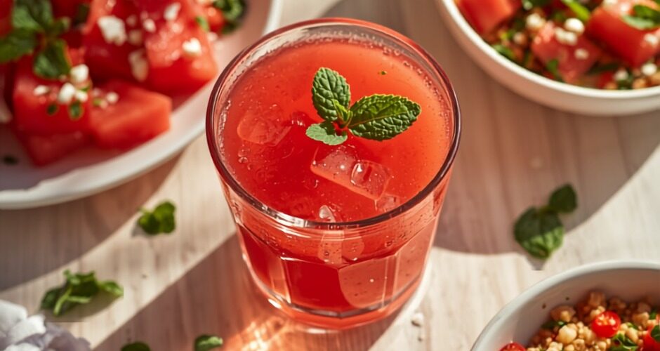 Gaspacho, salade pasteque-feta et taoule - trois recettes fraiches sans cuisson pour lete