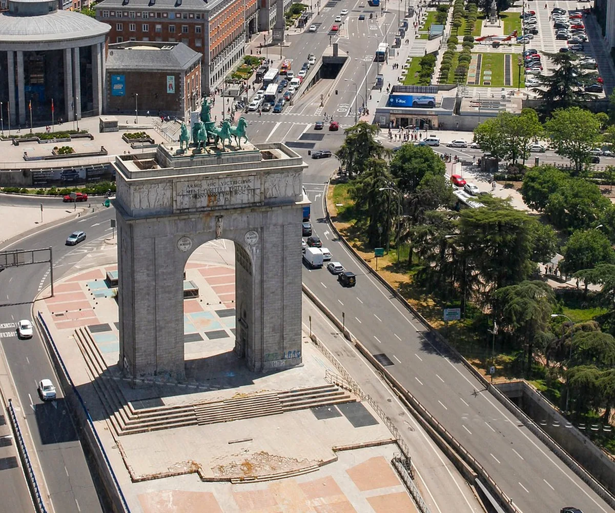 Vue aérienne de Madrid, ville où part étudier le grand